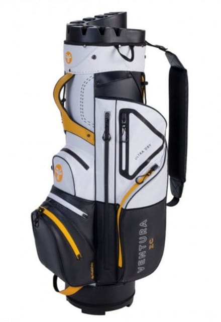 Fastfold Cartbag Ventura Zwart Wit Geel