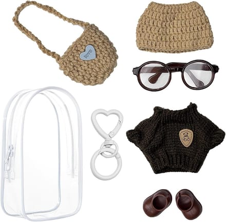 6 Delige Accessoire Set Poppenkleding voor 17 cm Poppen