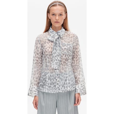 Baum und Pferdgarten Miranda Shirt Grey Office Leopard Taglia: 36 | Maglie a manica lunga Outlet | Donna | Grigio