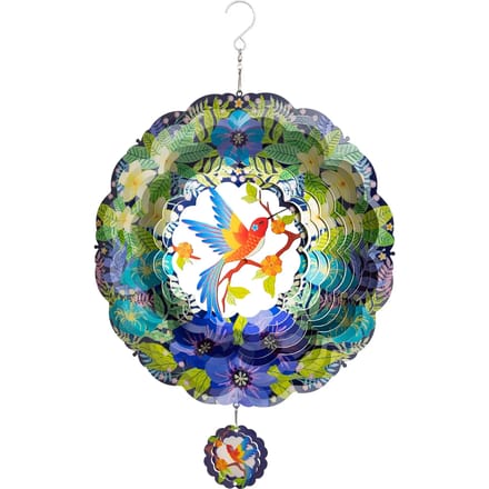 Windvanger HQ Metal Hanging Wind Spinner 3D Tropical Bird 110261 Multikleur 29 x 37 cm