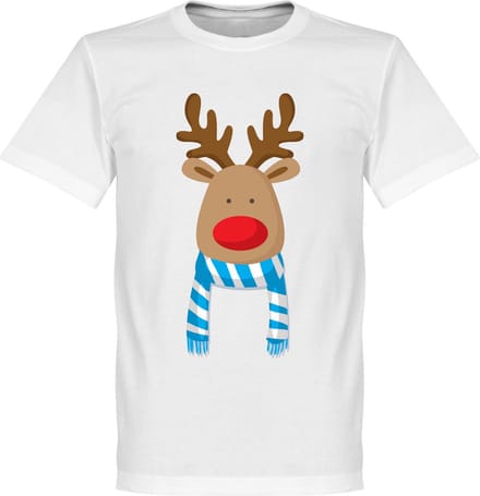 Reindeer Supporter T-Shirt - Lichtblauw/Wit - Kinderen - 152