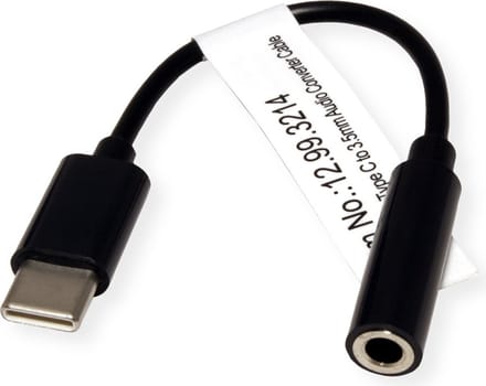 VALUE USB type C - 3,5mm Audio Adapter, Male/Female, 0,13 m
