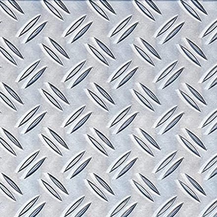 Geribbelde Aluminium Structuurplaat - 250 x 500 x 1,5 mm