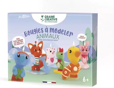 Graine Creative knutselset dieren kaarsen - creatieve was kneden.