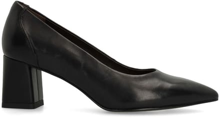 No Stress - Dames - Zwarte leren pumps - Maat 37