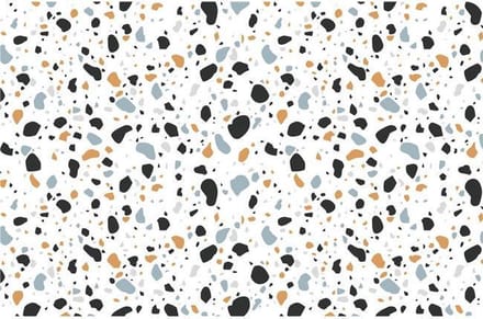 Placemats Set van 4 – Terrazo – 28,5x43,5 cm – Kunststof – Afwasbaar – Onderlegger & Tafeldecoratie