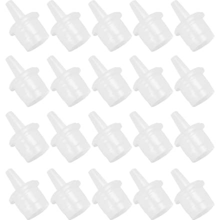 Lot de 20 embouts de colle pour extensions de cils, bouchons pour flacons de colle adhésive pour greffe de faux cils white