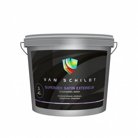 van Schildt Superdek Satin Exterieur 5 liter Wit
