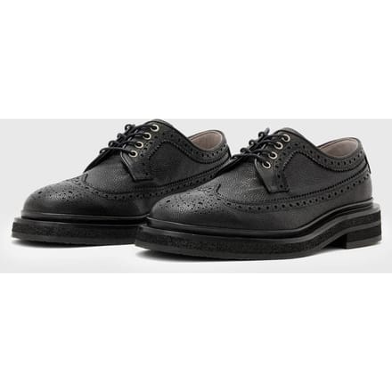 AllSaints Escher Brogue Black Grain Größe: 43 | Schnürschuhe Outlet | Herren | Schwarz