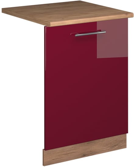Vicco Fame-Line Vaatwasserfrontpaneel – 60 cm, WB Eik Bordeauxrode hoogglans
