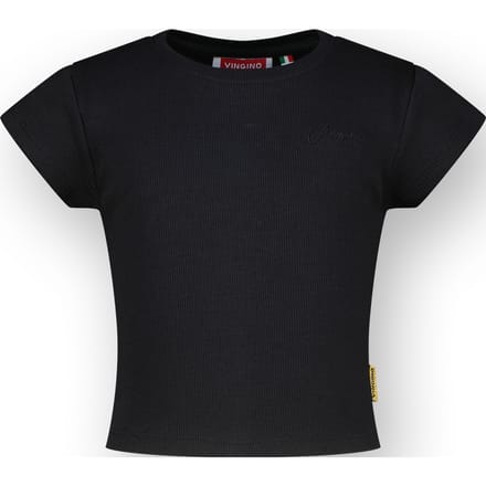 Vingino Jasmina Deep Black Maat: 8 | T-Shirts Outlet | Unisex | Zwart