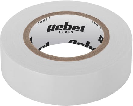 REBEL zelfklevende isolatietape (0,13 mm x 19 mm x 20 yd) wit