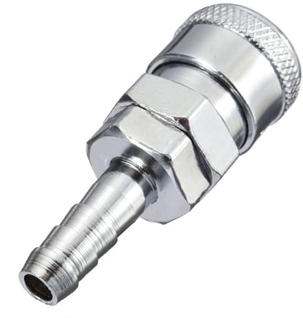 Dailygoods- Nozzle 8mm - Gas Aansluiting - Aansluitingsset - Koppeling - Schakelklep - Geschikt voor Caravan/BBQ - Gasaansluiting
