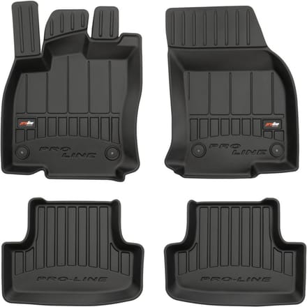Frogum Audi Q2 2016-2020 - Automatten Set (4-delig) - 3D Kwaliteit - TPE Rubber - 6 cm Hoge Rand