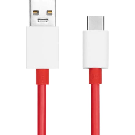 Oneplus, Officiële SuperVOOC USB-C naar USB-A Kabel - Fast Charge 10A - 1.5m, Rood