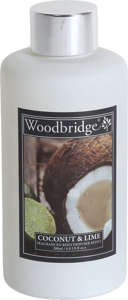 Woodbridge geurstokjes navulling 200 ml - Coconut & Lime