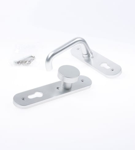 Nemef Kruk/knop schild aluminium 3253 FP linkswijzend pc72 F1