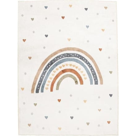 Little Olly Wasbaar kindervloerkleed - Ravi Rainbow Multicolor - 140x200cm