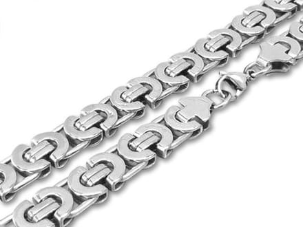 Amanto Ketting Balian - 316L Staal PVD - Koningsschakels - 11mm - 55cm