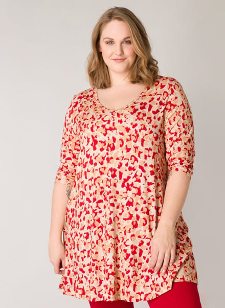 YESTA Ankaria Essential Tops - Light Camel/Multi Co - maat 1(48)