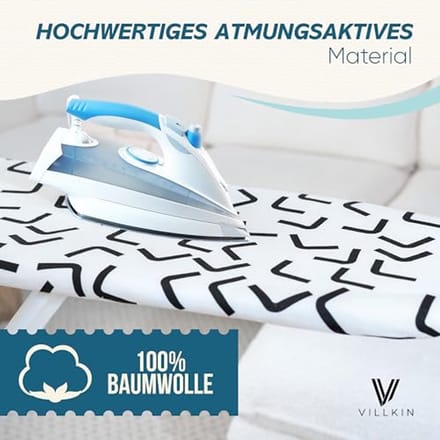 Strijkplankovertrek voor stoomstrijkijzers - Perfecte pasvorm en klevende grip