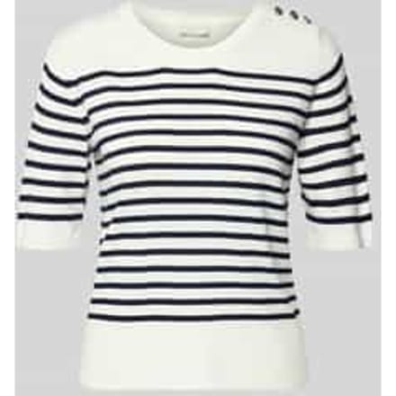 Gebreid shirt van Mix van viscose en elastaan met Knoopsluiting