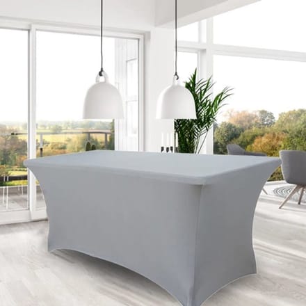 Elastisch Spandex Tafelkleed Rechthoekig voor Cocktailtafels Wasbaar Feestdecoratie
