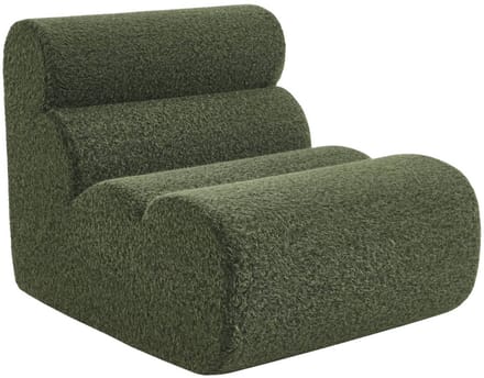 sweeek - Stoffen fauteuil effect alpaca 1 zitplaats - nova