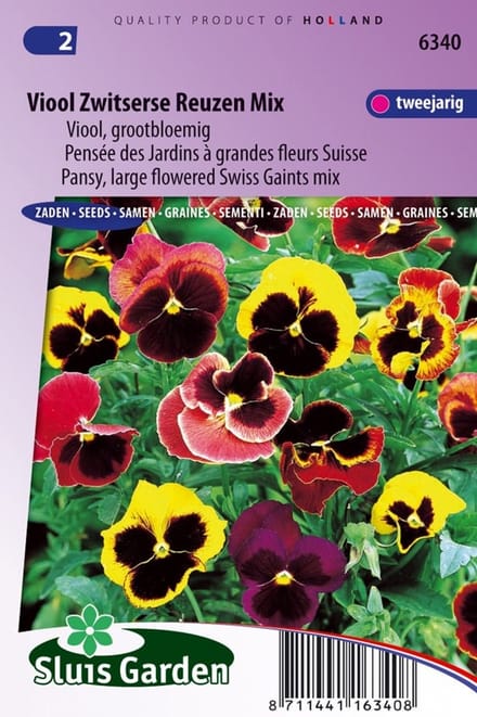 Sluis Garden - Viool Zwitserse Reuzen gemengd
