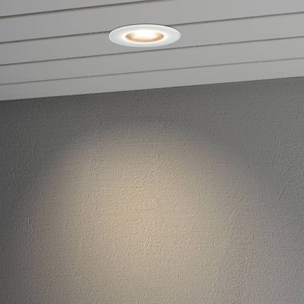 Konstsmide LED inbouwlamp 7875, plafond buiten, wit