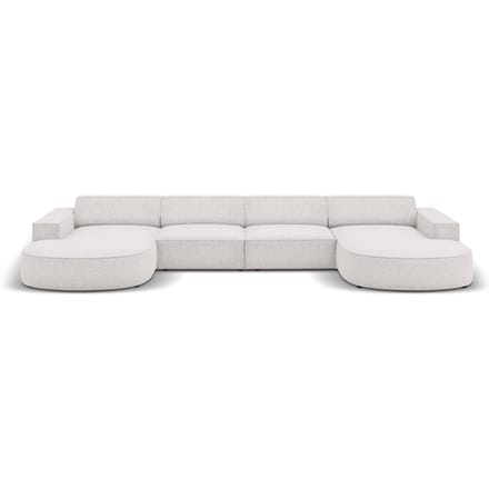 U-bank Jodie chenille afgerond | Micadoni Home