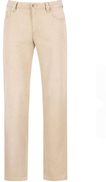 Alberto - 5-Pocket - Mannen - W32 X L32 - Beige - Katoen - 4207-1571-Pipe Beige