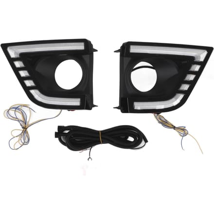 2 Stuks LED Dagrijverlichting voor Bumper 12V Vervanging voor Corolla 2014 2015 2016 DRL black