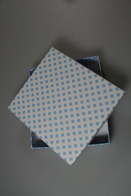 10 Vuldoosjes ruit blauw 72163