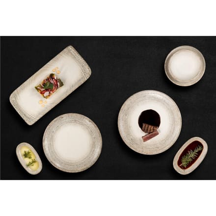 By Bone Dessertbord - Misis - Porselein - 19 cm - set van 6