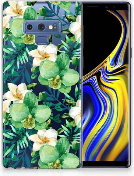 Samsung Galaxy Note 9 TPU Case Orchidee Groen