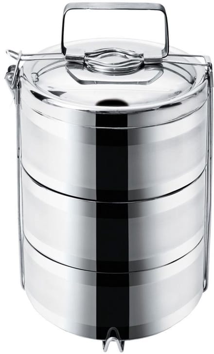 Thermos Lunchbox 3 Lagen RVS - Houdt Maaltijden Warm