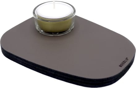 NOOBLU PEBL waxinelichthouder - Lead grey