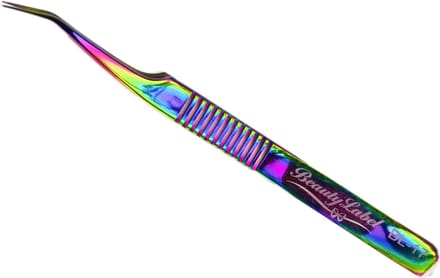 Beauty Label Pincet - Lash Tweezer- Curved Tweezer -BL-17 - Multicolor