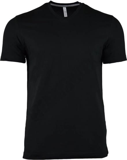 Kariban T-shirt V-hals korte mouwen K357 - Black - L