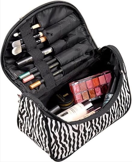 New Age Devi - Make-up tasje met spiegel - Zebra print