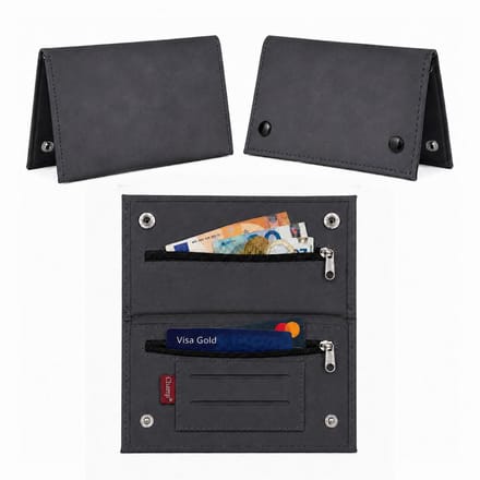Champ Shag Etui - Tabak Etui - Kunstleer - 4 Vakken - Unisex - Donkergrijs