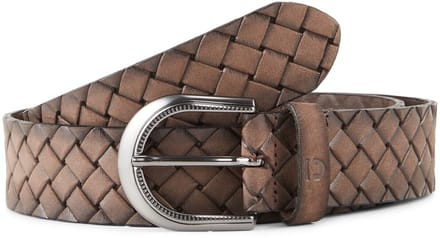 Tom Tailor Denim - TTMARTHA gevlochten leren riem - Maat 75 - brown uni