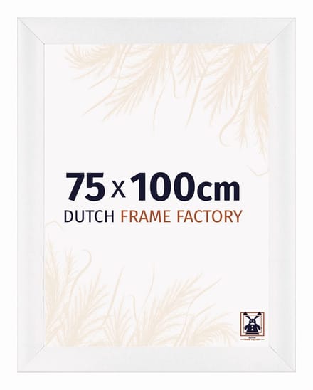 Fotolijst 75x100 cm - MDF - Wit Hoogglans - Praag