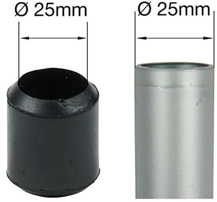 Rubberen Einddoppen Stopper voor Meubelpoten Diverse Maten