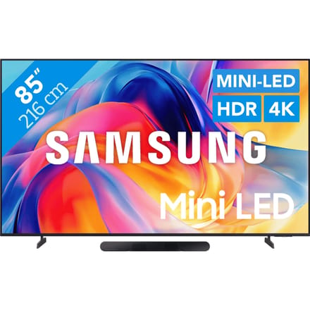 Samsung Mini-led 85" M73H (2026) + Samsung HW-S60D Zwart (2024)