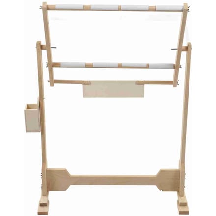 9CT Kruissteek Frame Vloerstandaard Houten Borduurwerk Tapijt Hoepels 50cm wit
