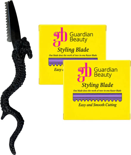 Guardian Beauty Feather Styling Scheermes - Inclusief 10 Premie Feather Mesjes + 10 Extra