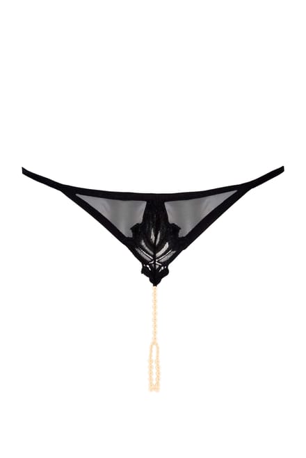 Bracli - London G-String - Luxus Perlenstring Dessous Größe Plus