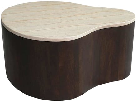 Starfurn - Salontafel Lovi - Bruin - 59x77x35 cm